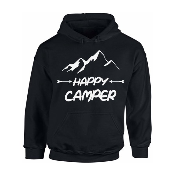 Awkward Styles Happy Hoodie White Sweater Happy Camper Unisex Sweatshirt Camper Hoodie for Men Happy Camper Hoodie for Women Camping Clothes Happy Camper Sweatshirt Campers Gifts Hoodie for Camper