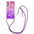 thumbnail image 1 of Funda para Samsung Galaxy A33 5G Brillantina Líquida Divertida Reluciente y con Cristales en Movimiento Cuerpo Cruzado con Cordón Ajustable, 1 of 5