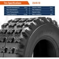thumbnail image 5 of HALBERD 21x7-10 Front & 22x10-10 Rear ATV Tires 4 Set of Tires, 5 of 8
