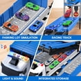 thumbnail image 4 of Pista de carreras Toy Carrier Truck con 8 coches de carreras para niños de más de 3 años, 4 of 6