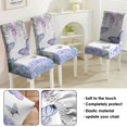 thumbnail image 5 of Tropical Butterfly Floral Dining Chair Covers Set of 4, Stretch Washable Polyester Kitchen Slipcovers, Removable Seat Protector for Gathering or Event, 5 of 7