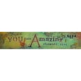 thumbnail image 2 of Kinnison, Carolyn 14x6 White Modern Wood Framed Museum Art Print Titled - You Are Amazing, 2 of 4