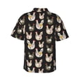 thumbnail image 3 of Goofa Flowe Rooster Hawaiian Shirt for Men, Unisex Summer Beach Casual Short Sleeve Button Down Shirts,Aloha Tropical Floral print shirt-Small, 3 of 9