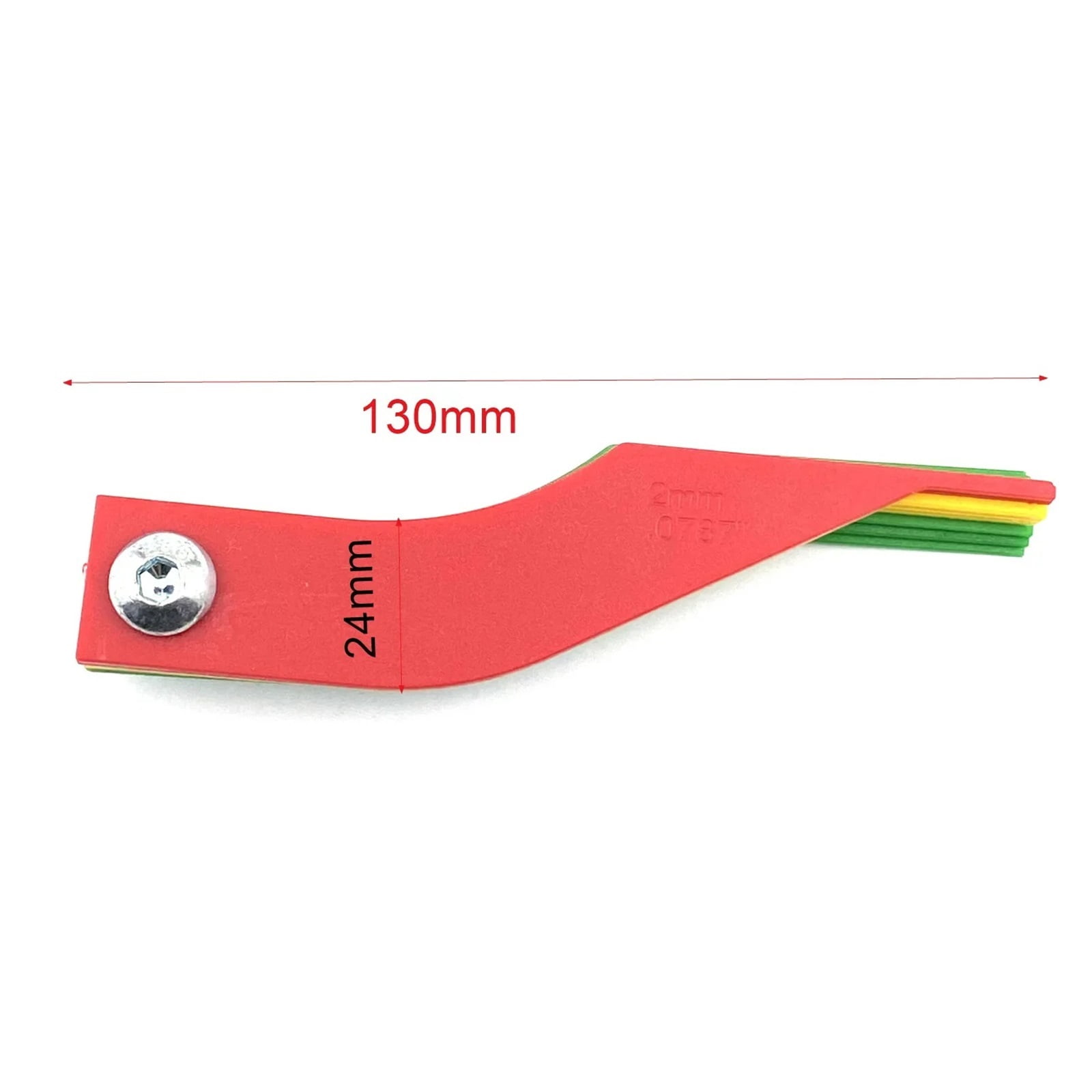 Pastic 8 in 1 Feeler Gauges Brake Pads Measurement Tool Friction Plate Wear Detection Thickness Ruler for Car Break Repair Scale ,Corrosion-Resistant