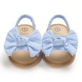thumbnail image 4 of Baby Girls Bowknot Sandals Summer Non-Slip Soft Sole Princess Casual Beach Sandals, 0-18M, 4 of 8