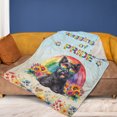 thumbnail image 4 of Wagging Tail Scottish Terrier Celebrates Rainbow Pride Month LGBT LGBTQ+ Cozy Fleece Blanket Scottie Dog Lover Gifts Warm Soft Throw Blanket - 01003, 4 of 5