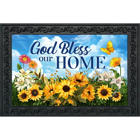 Briarwood Lane God Bless Our Home Doormat