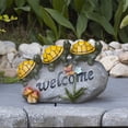 thumbnail image 4 of Welcome Turtles on a Rock Solar Powered LED Outdoor Decor Garden Light, 4 of 5