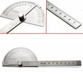 thumbnail image 1 of SAE Protractor 0-180° Rotary Angle Finder Stainless Steel Machinist Ruler, 1 of 11