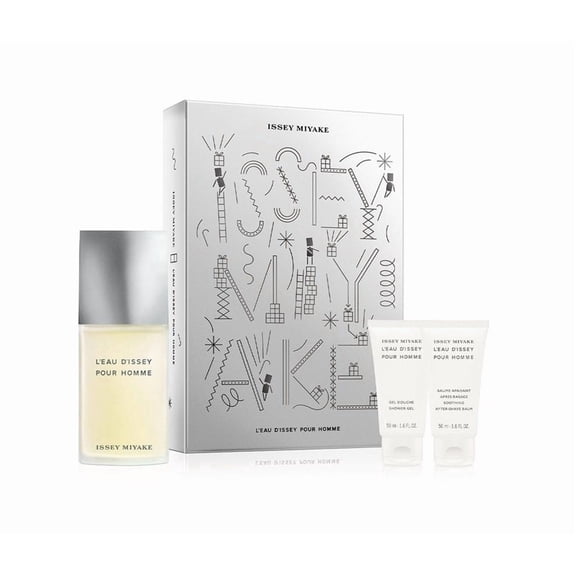 Issey Miyake L'eau D'issey Pour Homme 3 piece 4.2 oz EDT mens gift set NIB
