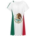 thumbnail image 3 of Flag of Mexico Dress Fashion Beach Short Sleeve Dresses Female Party Printed Sundress, 3 of 7