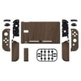 thumbnail image 2 of eXtremeRate Soft Touch Grip Back Plate for Nintendo Switch Console, NS Joycon Handheld Controller Housing with Full Set Buttons, DIY Replacement Shell for Nintendo Switch - Wood Grain, 2 of 9