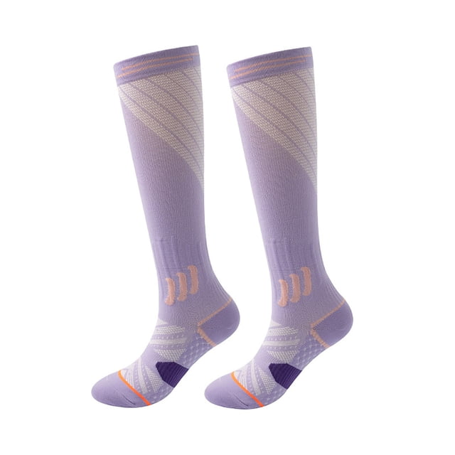 RXIRUCGD Fitness Exercise Pressure Socks Massage Rope Yoga Leg Socks Running Sports Protective Muscle Compression Socks( Purple, Size:M )