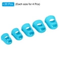thumbnail image 3 of Uxcell Rubber Finger Tips Silicone Thumb Fingertip Protector Thimble for Guitar Playing Sky Blue 5 Size Assorted 20 Pack, 3 of 6
