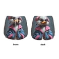 thumbnail image 3 of Rateoe Lady Duck Printed 2 in 1 Women's Workout Shorts for Athletic Gym Running Shorts with Phone Pockets-Medium, 3 of 7