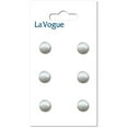 thumbnail image 1 of LA VOGUE EMBASSY Shank Button, White, 15mm (5/8"), 2 Count, 1 of 4