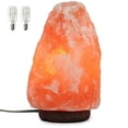 thumbnail image 1 of Lámpara de sal del Himalaya Spantik de 7 pulgadas con cable de atenuación, luz nocturna, 1 of 7