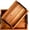 Wood-2pc, variant on Brown 3Pc Nesting Wood Serving Trays For Coffee Table, Breakfast, Party, Ottoman