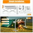 thumbnail image 6 of Electric BBQ Rotisserie Grill Kit Adjustable Height Pig Roaster Grill Automatic Rotating Lamb Hooded Roaster Rack Motor Kit 25W, 6 of 13