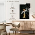 thumbnail image 5 of Elephant Stock Champagne Bottle Wall Art - Vertical Canvas Wall Art - Dining Room Wall Decor - Food And Drink Canvas - Black And Gold Decor - 8" x 12", 5 of 8