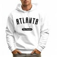 thumbnail image 2 of Men's 100% Cotton Flourish ATLANTA Hoodie 330g Thick Pocket Hood, 2 of 16