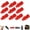 Red, variant on Sunshade Net Fixing Clips, Tarp Clips Heavy Duty Lock Grip, Plastic Tarp Clamps, Reusable Linoleum Tent Clip, Shade Cloth Heavy Duty Lock Grip, New Plastic Garden Net Clips