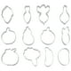thumbnail image 2 of 12 piezas de acero inoxidable estilo vegetal cortadores de galletas moldes para galletas moldes para hornear, 2 of 7