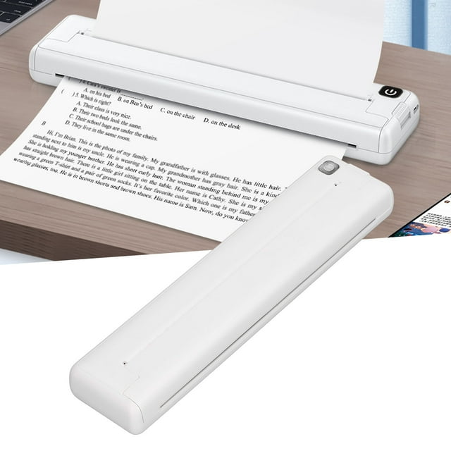 Printer, Fast Speed Portable Inkless Printer 200dpi Long Standby for Home