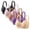 #346-Multicolor, variant on Warop Women's Traditional Bra with Thin Molded Cup 5-Pack, Comfortable and Supportive for Daily Wear