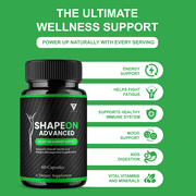 (3 Pack) ShapeOn Advanced Capsules, Shapeon Premium Health Management Supplement (180 Capsules)