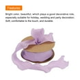 thumbnail image 3 of 2pcs 1.5 Inch 10 Yard Satin Double Ruffle Edge Ribbon Purple Solid Color for Hair Bows Sewing Gift, 3 of 7