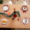 thumbnail image 4 of Christmas Placemats Set of 2 Heat Resistant Table Mats Holiday Dining Decor for Christmas Party Table Setting(D), 4 of 6