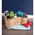 thumbnail image 3 of Bone Dry Pet Storage, Bone Shape Hyacinth Toy Basket, Natural, Small, 3 of 3