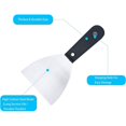 thumbnail image 4 of Juego de espátulas, espátulas, juego de 7 espátulas para raspar y masilla, mango de plástico antideslizante con una bolsa de lona portátil para guardar las herramientas, 4 of 5