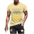 thumbnail image 1 of Camisetas de Manga Corta para Hombre Imprimir Deportes de Manga Corta Cuello Redondo Blusa Algodón Poliéster, Nueva Moda Casual Camiseta para Hombres, 1 of 1