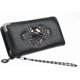 thumbnail image 1 of Skull Wallets for Women Zip Around Clutch with Credit Card Holder Phone Case Leather Long Goth Wallet Purse with Wristlet, Black, 1 of 4
