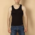 thumbnail image 4 of SWSMCLT Men's Soft Tank Top Workout Home Basic Spring Top Vest Sleeveless Summer Loose Casual Spandex Cozy Black XX-Large, 4 of 4
