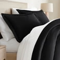 thumbnail image 4 of Comfort Canopy 2-Pack Pillow Shams Set - Ultra Soft & Breathable, Standard/Queen, Black, 4 of 11