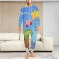 thumbnail image 6 of Kirby Men's Hooded Jumpsuit - Zip Up One Piece Pajamas Soft Cozy Winter Warm Plush Loungewear, 6 of 8