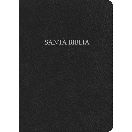 Bible Coin - RVR 1960 Biblia Letra Gigante negro, piel fabricada con índice