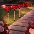 thumbnail image 3 of Solar Powered Valentine's Day Heart Garden Stakes Outdoor Yard Patio Decoration 5-Pack, 3 of 7