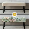 thumbnail image 5 of Jiueut Hummingbird Hibiscus Flower Pattern Dining Bench Slipcover, Wear Resistant Long Bench Seat Slipcover Easy to Clean Rectangle Chair Protection for Living Room Bedroom Kitchen, 5 of 7