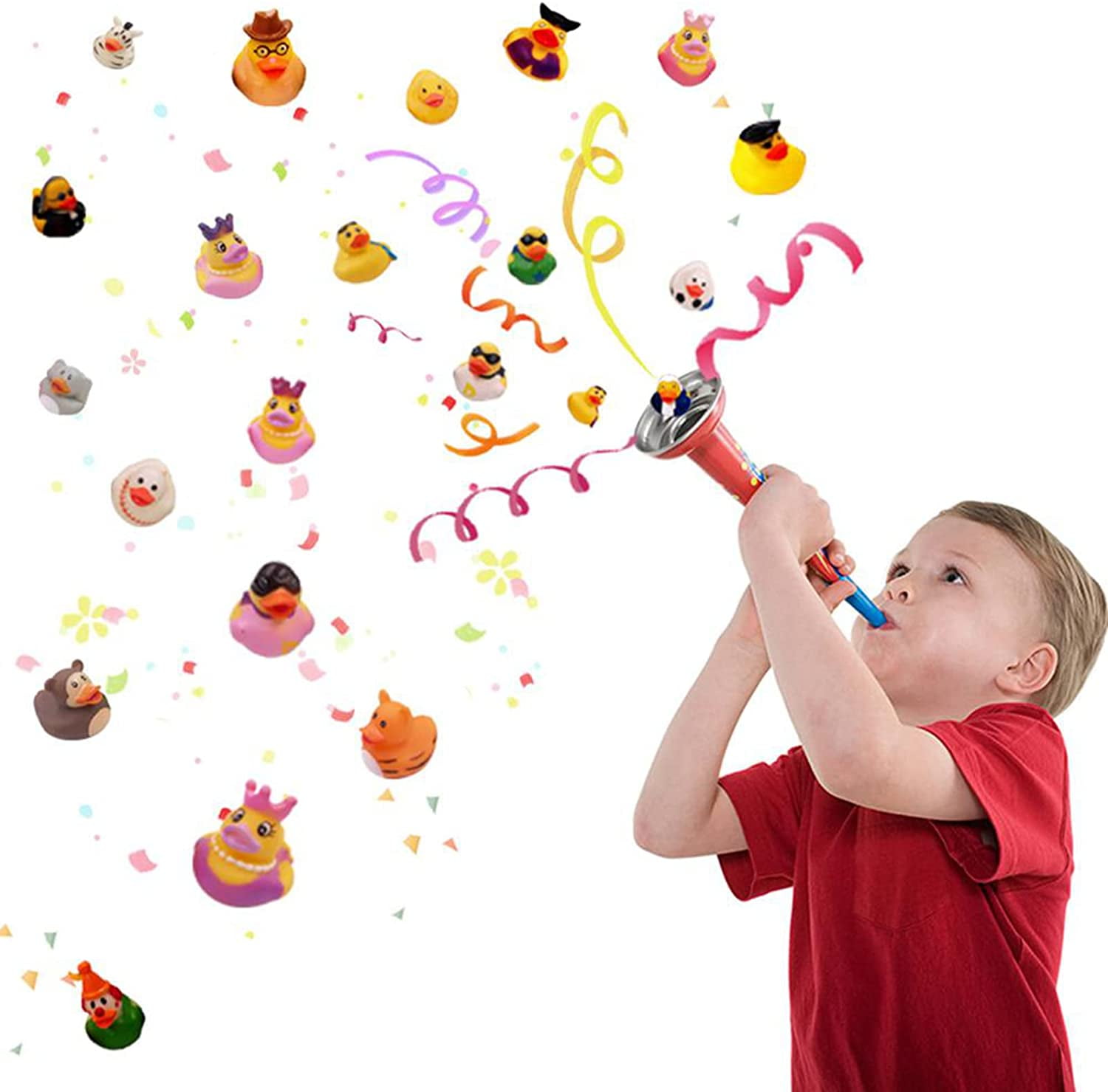 XY-WQ 100 Pack Rubber Duck for Jeeps Ducking - 2" Bulk Floater Duck for Kids - Baby Bath Toy Assortment - Party Favors, Birthdays, Bath Time, and More (50 Varieties)