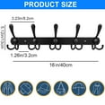 Coat Rack Wall Mount2 Pack Wall Mounted Coat Rack with 5 Tri Coat Hooks