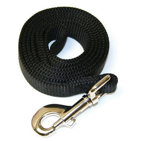 UPC: 0024764843253 | Leather Brothers Nylon Dog Leash 6ft x 1in Black