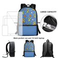 thumbnail image 6 of Uourmeti Sports Dinosaur Pattern Backpack for Night Out Daily Use, Adjustable Shoulder Straps Stylish School Backpack Lightweight Student Bookbag, 6 of 6