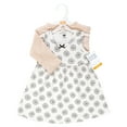 thumbnail image 2 of Hudson Baby Infant and Toddler Girls Cotton Dress and Cardigan Set, Neutral Daisy, 9-12 Months, 2 of 5