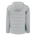 thumbnail image 3 of Men's Cutter & Buck  Gray Citadel Bulldogs Evoke Hybrid Eco Softshell Recycled Full-Zip Hoodie Jacket, 3 of 3