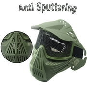 Airsoft Full Face Mask Metal Mesh Goggles Protection