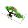 thumbnail image 4 of OULII Arbre Paysager Aquarium 1Ensemble Plastique Vert pour Décoration Aquarium 11.8x6.7x2.4in, 4 of 8